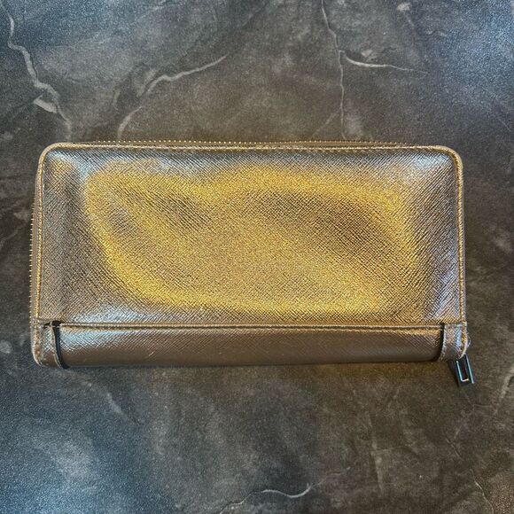 Guess Pink Rose Gold LOGO Long Wallet - Picture 2 of 11